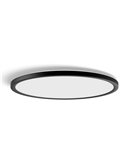 Plafón de techo LED inteligente redondo M TENTO HUE SLIM CEILING negro, 23W 3100Lm,  2000-6500 Hue White Color Ambiance Ø42,1cm