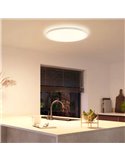 Plafón de techo LED inteligente redondo XL TENTO HUE SLIM CEILING blanco, 25W 3500Lm,  2000-6500 Hue White Color Ambiance Ø54,2c