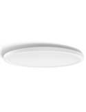 Plafón de techo LED inteligente redondo XL TENTO HUE SLIM CEILING blanco, 25W 3500Lm,  2000-6500 Hue White Color Ambiance Ø54,2c