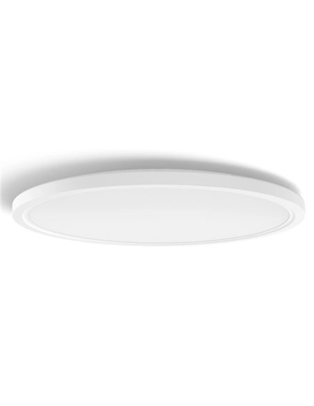 Plafón de techo LED inteligente redondo XL TENTO HUE SLIM CEILING blanco, 25W 3500Lm,  2000-6500 Hue White Color Ambiance Ø54,2c