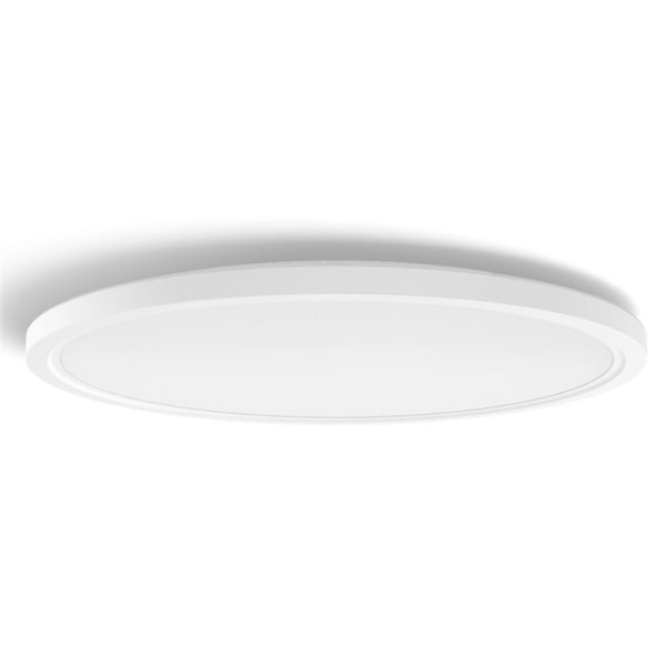 Plafón de techo LED inteligente redondo XL TENTO HUE SLIM CEILING blanco, 25W 3500Lm,  2000-6500 Hue White Color Ambiance Ø54,2c