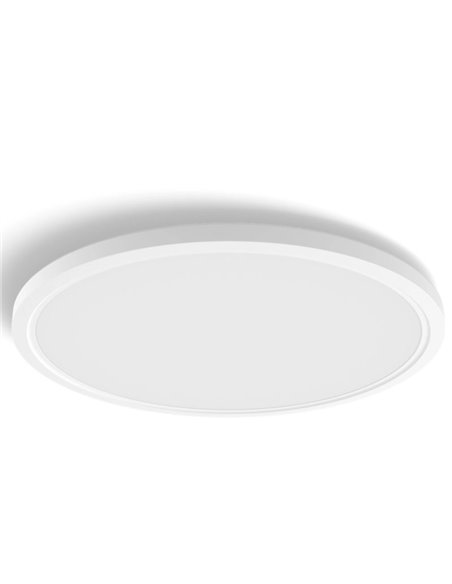 Plafón de techo LED inteligente redondo XL TENTO HUE SLIM CEILING blanco, 25W 3500Lm,  2000-6500 Hue White Color Ambiance Ø54,2c