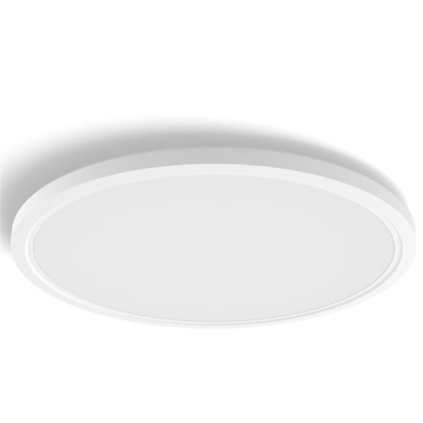 Plafón de techo LED inteligente redondo XL TENTO HUE SLIM CEILING blanco, 25W 3500Lm,  2000-6500 Hue White Color Ambiance Ø54,2c