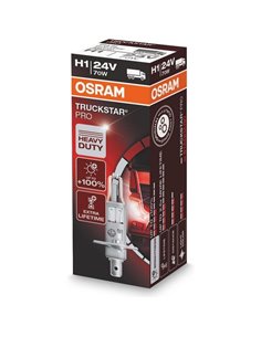Bombilla halógena H1 TRUCKSTAR PRO 24V +120%, 70W 1900Lm, 64155TSP