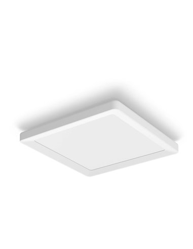 Plafón LED inteligente cuadrado S TENTO HUE blanco, 10,6W 1340Lm, 30x30cm White & Colour Ambiance