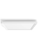 Plafonnier LED carré intelligent M TENTO HUE, blanc, 15,4 W 2000 lm, 40 x 40 cm, ambiance blanche et colorée