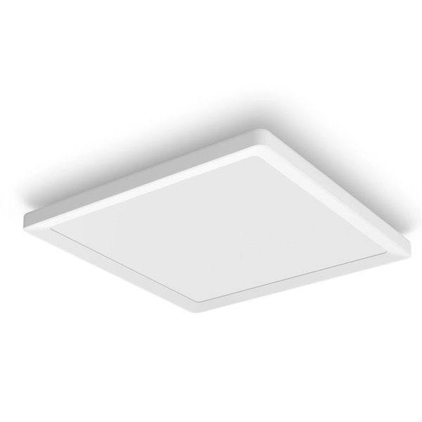 Plafón LED inteligente cuadrado M TENTO HUE blanco, 15,4W 2000Lm, 40x40cm White & Colour Ambiance