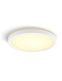 Luminária de teto LED inteligente redonda TENTO HUE SLIM, Ø29,1cm, branca, 16,6W 2250lm, ambiente branco