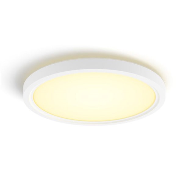 Luminária de teto LED inteligente redonda TENTO HUE SLIM, Ø29,1cm, branca, 16,6W 2250lm, ambiente branco