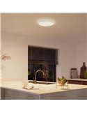 Plafón LED inteligente redondo S Ø29,1cm TENTO HUE SLIM blanco, 16,6W 2250Lm, White Ambiance