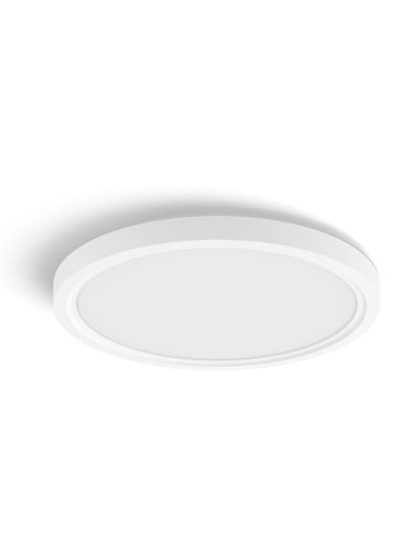 Luminária de teto LED inteligente redonda TENTO HUE SLIM, Ø29,1cm, branca, 16,6W 2250lm, ambiente branco