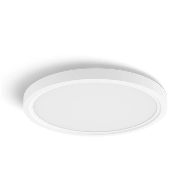 Luminária de teto LED inteligente redonda TENTO HUE SLIM, Ø29,1cm, branca, 16,6W 2250lm, ambiente branco