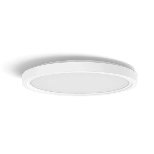 Plafonnier LED intelligent rond TENTO HUE SLIM, Ø 29,1 cm, blanc, 16,6 W, 2 250 lm, ambiance blanche