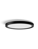Plafón LED inteligente redondo S Ø29,1cm TENTO HUE SLIM negro, 16,6W 2250Lm, White Ambiance