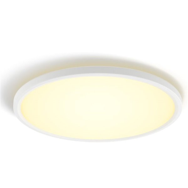 Plafonnier LED intelligent rond TENTO HUE SLIM M Ø42,1 cm Blanc, 23 W 3100 lm, White Ambiance