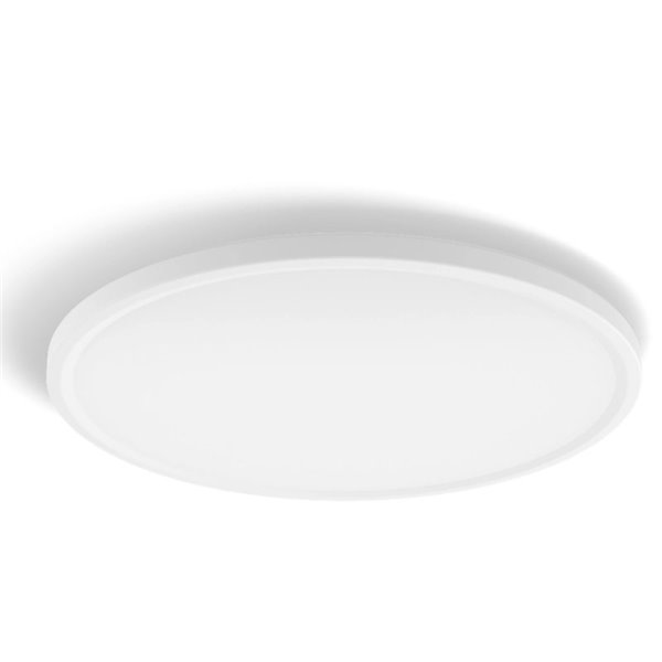 Luminária de teto LED inteligente redonda TENTO HUE SLIM M Ø42,1cm branca, 23W 3100lm, ambiente branco