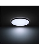 Plafonnier LED intelligent rond TENTO HUE SLIM M Ø42,1 cm Noir, 23 W 3100 lm, Blanc Ambiance