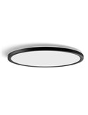 Plafonnier LED intelligent rond TENTO HUE SLIM M Ø42,1 cm Noir, 23 W 3100 lm, Blanc Ambiance