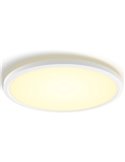 Plafón LED inteligente redondo XL Ø54,2cm TENTO HUE SLIM blanco, 25W 3500Lm, White Ambiance