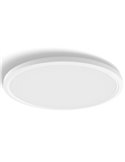 Luminária de teto LED inteligente redonda TENTO HUE SLIM XL Ø54,2cm branca, 25W 3500lm, ambiente branco