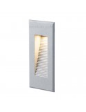 Baliza para exterior LED Dambel Gris de Dopo | Baliza empotrable LED para exterior rectangular | LeonLeds Iluminación