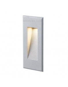 Baliza para exterior LED Dambel Gris de Dopo | Baliza empotrable LED para exterior rectangular | LeonLeds Iluminación