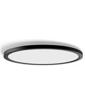 Plafón LED inteligente redondo XL Ø54,2cm TENTO HUE SLIM negro, 25W 3500Lm, White Ambiance