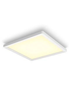 Plafonnier LED carré intelligent M TENTO HUE, blanc, 15,4 W, 2 000 lm, 40 x 40 cm
