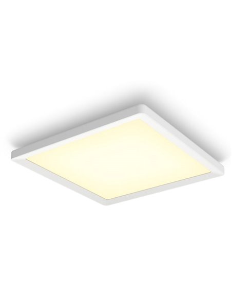 Plafonnier LED carré intelligent M TENTO HUE, blanc, 15,4 W, 2 000 lm, 40 x 40 cm