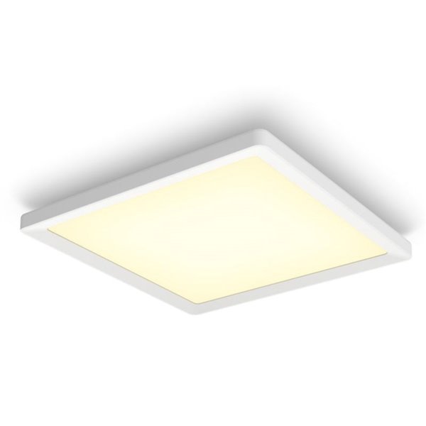 Plafonnier LED carré intelligent M TENTO HUE, blanc, 15,4 W, 2 000 lm, 40 x 40 cm