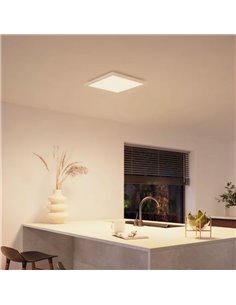 Plafón LED inteligente cuadrado M TENTO HUE blanco, 15,4W 2000Lm, 40x40cm White Ambiance 2