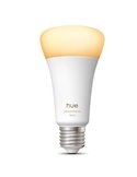 Bombilla LED inteligente super potente Hue E27 A60 1600Lm, 11,8W equivalente 100W, regulable, White Ambiance, control por voz