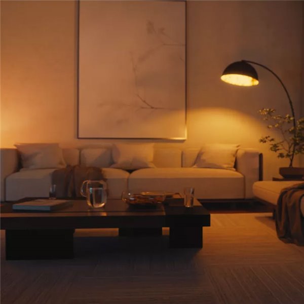 Lâmpada LED inteligente superpotente Hue E27 A60 1600 lúmens, equivalente a 100 W (11,8 W), dimerizável, luz branca ambiente, co