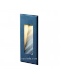 Baliza para exterior LED Dambel Antracita de Dopo | Baliza empotrable LED para exterior rectangular | LeonLeds Iluminación