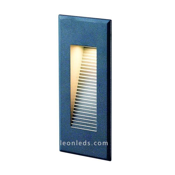 Baliza para exterior LED Dambel Antracita de Dopo | Baliza empotrable LED para exterior rectangular | LeonLeds Iluminación