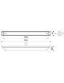 Barre lumineuse de gabarit à LED R1 A SM1 homologuée 12/24 V, blanche, orange et rouge, IP68