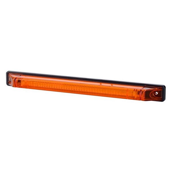 Barra de luz de sinalização LED R1 A SM1 homologada para 12/24V, branca, âmbar e vermelha, IP68.