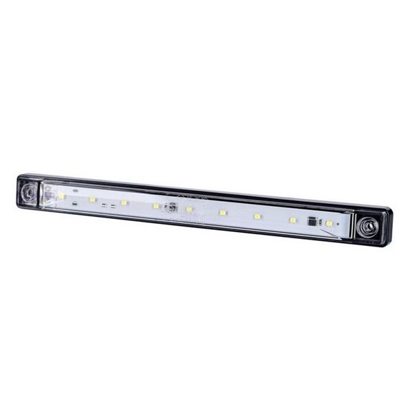 Barra LED de gálibo delantera, lateral, trasera 12/24V homologada R1 A SM1, blanco, ámbar y rojo IP68