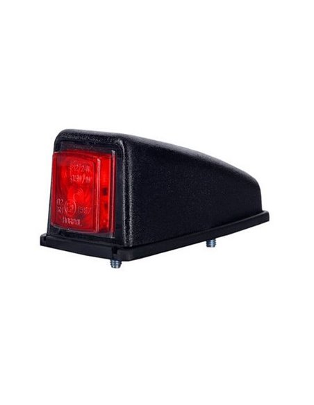 Luz de sinalização de canto LED aprovada SM1 R1 12/24V, branca, âmbar e vermelha IP68