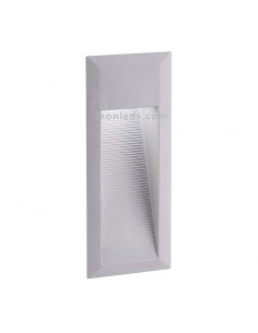 Baliza para exterior LED Belvedere Gris de Dopo | Baliza empotrable LED para exterior rectangular de Dopo | LeonLeds Iluminaci