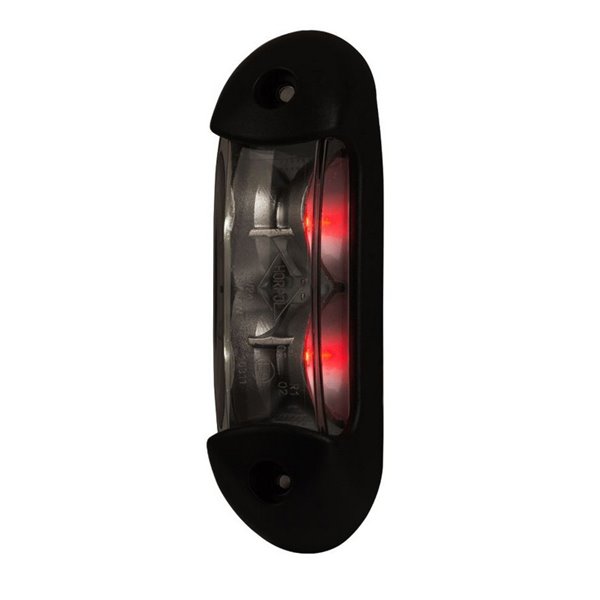 Feu de position à LED LD 2164, 2 fonctions, 12/24 V, blanc/rouge, homologué R1 et A, IP68