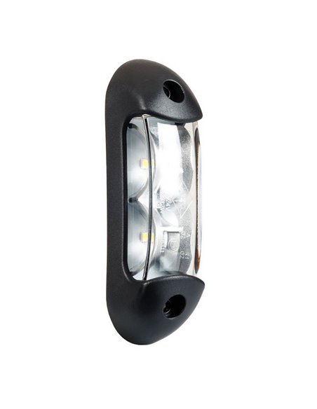 Feu de position à LED LD 2164, 2 fonctions, 12/24 V, blanc/rouge, homologué R1 et A, IP68