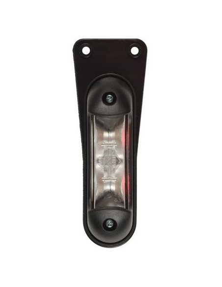 Feu de gabarit à LED LD 2165 12/24V blanc/rouge avec support de suspension, homologué R1 A IP68