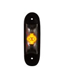 Luz LED de galibo LD 2166 3 funciones 12/24V blanco/ámbar/rojo homologado A SM1 R1 IP68
