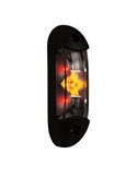 Feu de position à LED LD 2166, 3 fonctions, 12/24 V, blanc/orange/rouge, homologué A SM1 R1 IP68