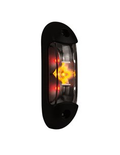 Luz LED de galibo LD 2166 3 funciones 12/24V blanco/ámbar/rojo homologado A SM1 R1 IP68