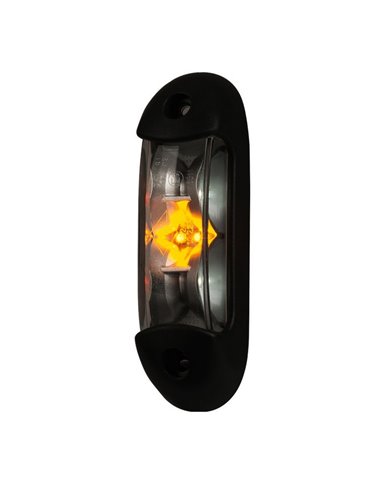 Luz de sinalização LED LD 2166, 3 funções, 12/24V, branca/âmbar/vermelha, homologada A SM1 R1 IP68