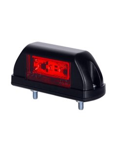 Piloto LED de galibo LD 703 12/24V 2 funciones, luz blanca/roja A R1 IP68