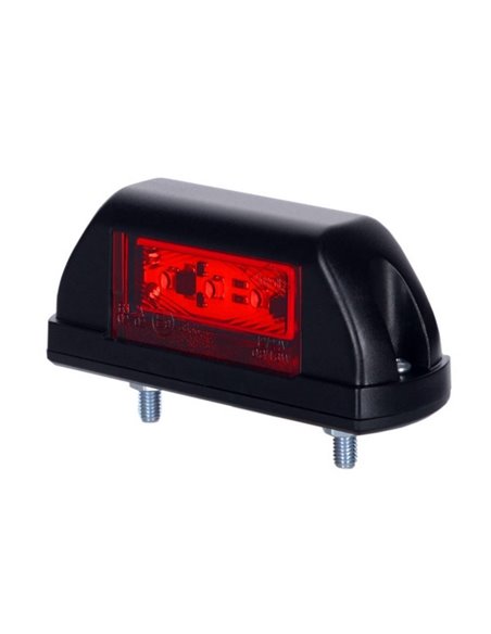 Piloto LED de galibo LD 703 12/24V 2 funciones, luz blanca/roja A R1 IP68