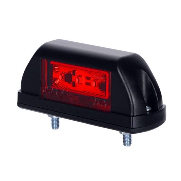 Piloto LED de galibo LD 703 12/24V 2 funciones, luz blanca/roja A R1 IP68